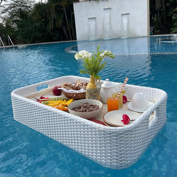 Outdoor Wicker Floating Tray - WickTray