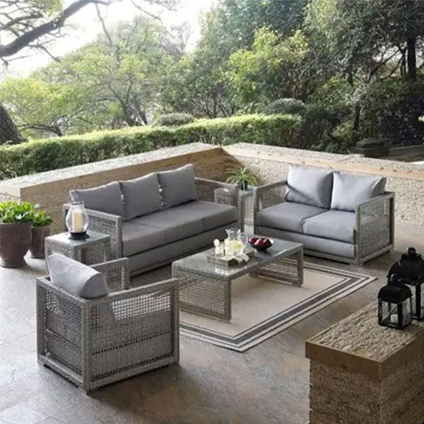 Outdoor Wicker Sofa Set three seater two seater  with table Spectra Next