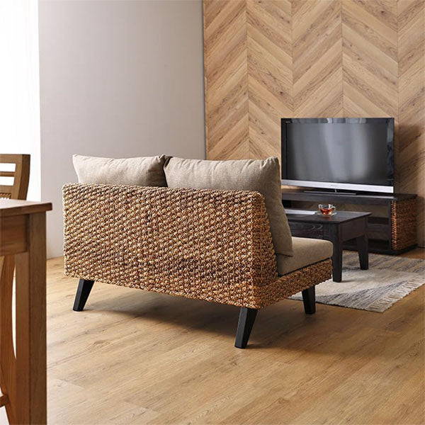 Sea Grass & Wicker Sofa Set - HappyHome