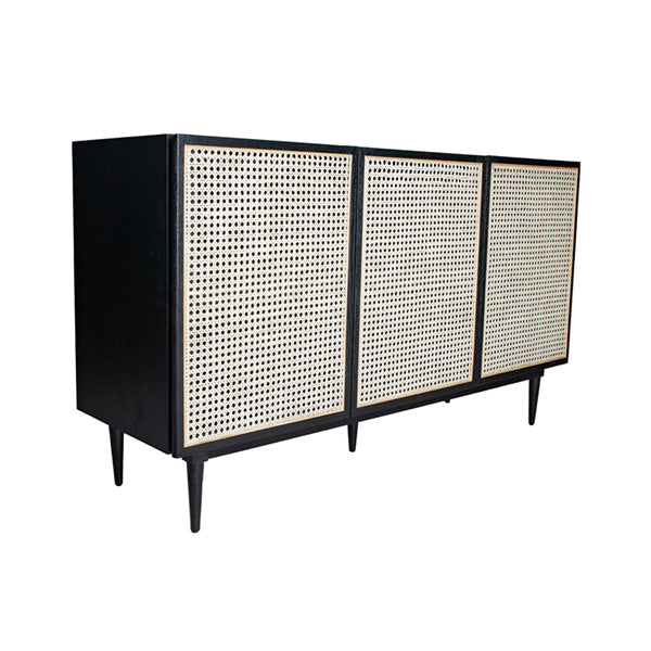 Wooden Cane & Rattan Almirah & Cabinet - Elano