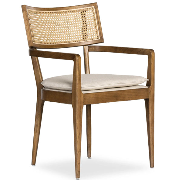 Wooden Cane & Rattan Dining Chair - The Hearth