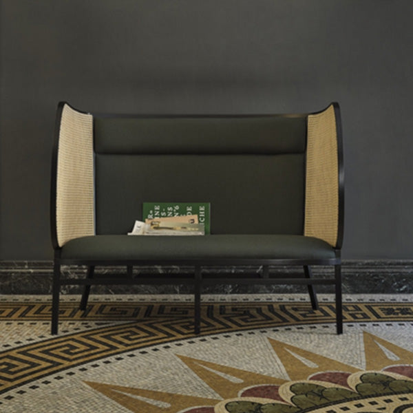 Wooden Cane & Rattan Furniture - Sofa Set - Carved Elegance