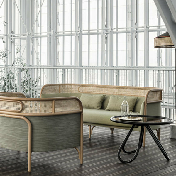 Wooden Cane & Rattan Furniture - Sofa Set - SofaSphere