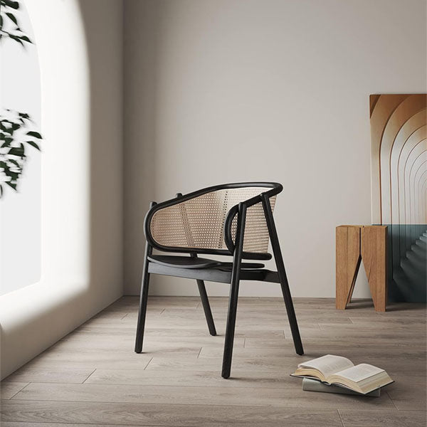 Wooden Rattan Cane Chair - Loosen up 0