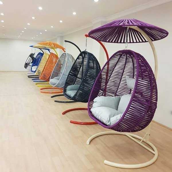 Outdoor Furniture Braided & Rope Swing - Balanco