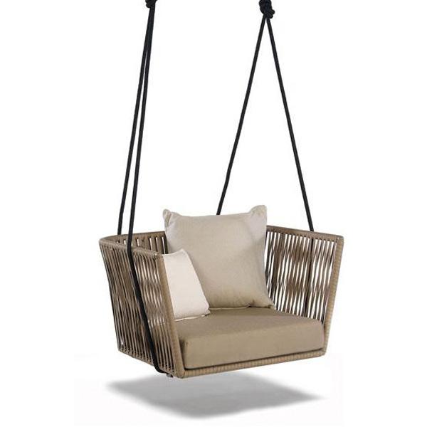 Hanging Swing, Balcony Swing, Garden Swing Chair- Undulate Single and Double Seater- With - Stand - Braided & Rope
