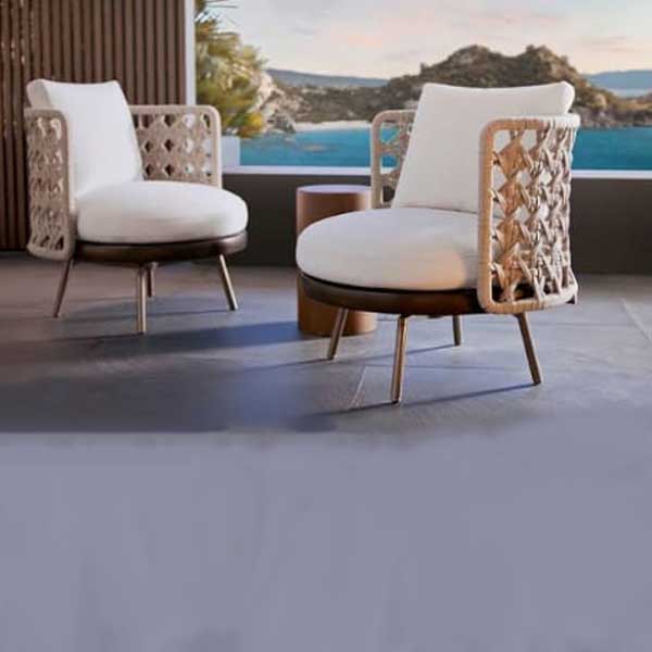 Luxurious Outdoor furniture - Buy Affordable 5 seater Outdoor Braid Rope sofa set with centre table - Buy Outdoor Sofa - Flamenco Prime From LUXOX INDIA - Outdoor Lounge Chair for garden, terrace and balcony