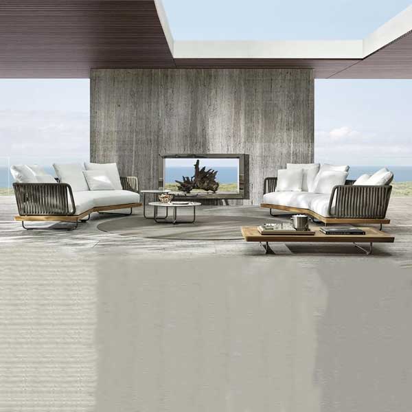 Luxurious Outdoor furniture - Buy Affordable 5 seater Outdoor Braid Rope sofa set with centre table - Buy Outdoor Sofa - Sunray From LUXOX INDIA - Outdoor Lounge Chair for garden, terrace and balcony