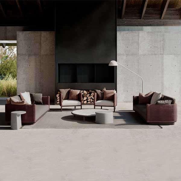 Fabric Upholstered Outdoor Furniture - Sofa Set - Scots