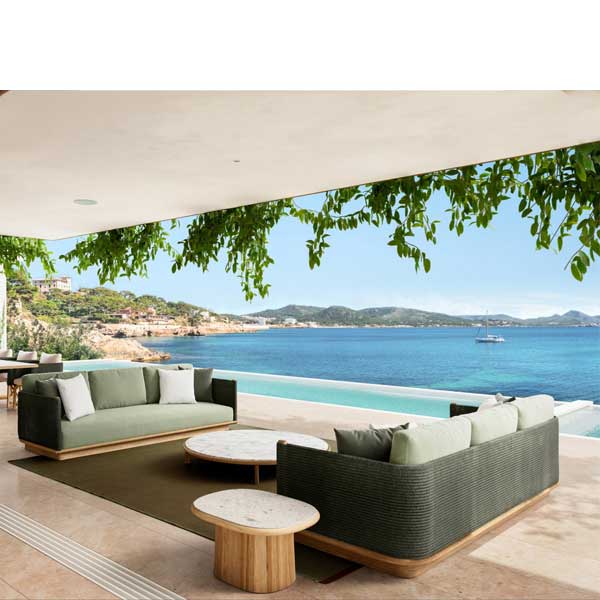 Fabric Upholsterd Outdoor Furniture - Sofa Set - Scots