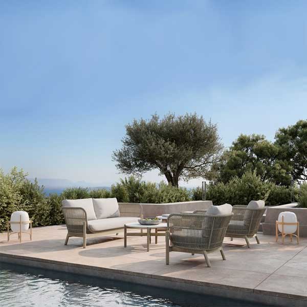 Outdoor Braided, Rope & Cord, Sofa - Kelly