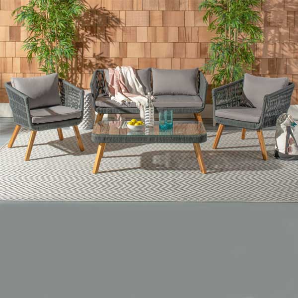 Outdoor Braided, Rope & Cord, Sofa - Lucia