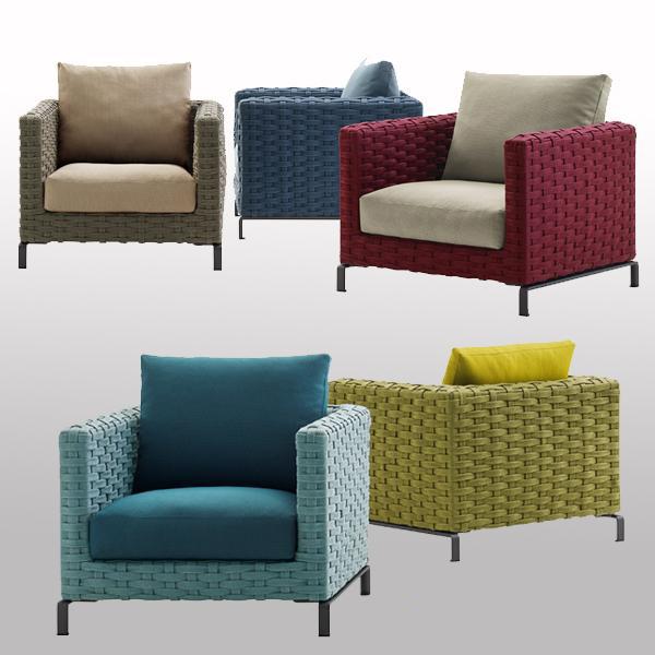 Outdoor Braided & Rope Sofa - Maral