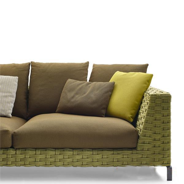 Outdoor Braided & Rope Sofa - Maral