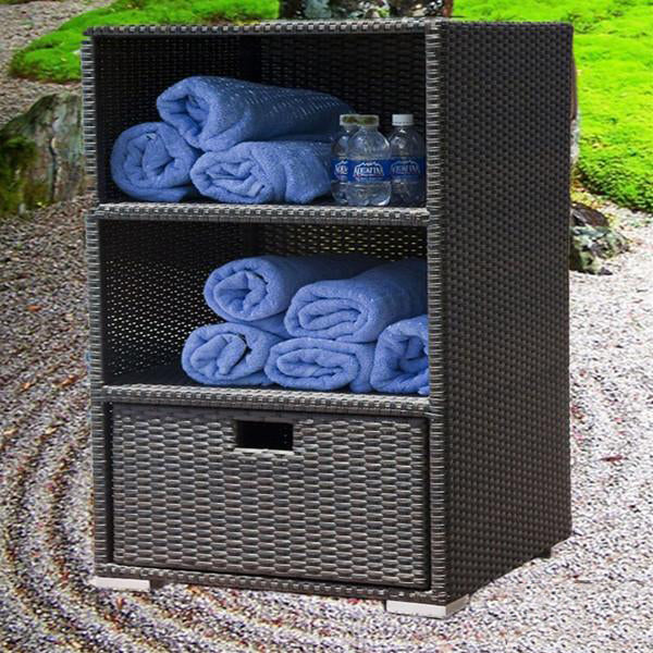 Outdoor Wicker Rack - Tower