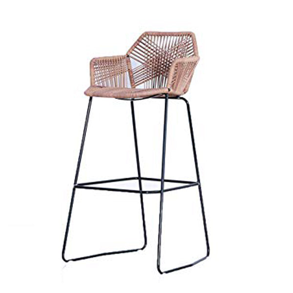 Outdoor Braided, Rope & Cord Bar Chair - Azure