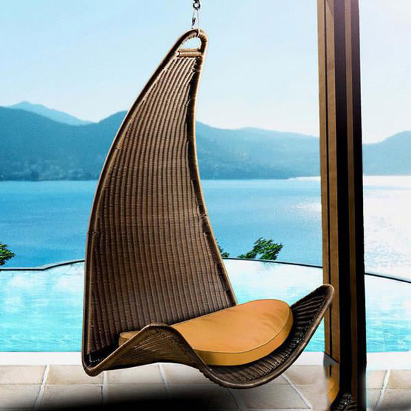 Outdoor Wicker Swing - Dolphin
