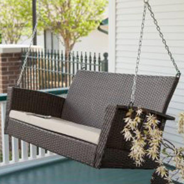Outdoor Wicker Two Seater Swing - Sapphire