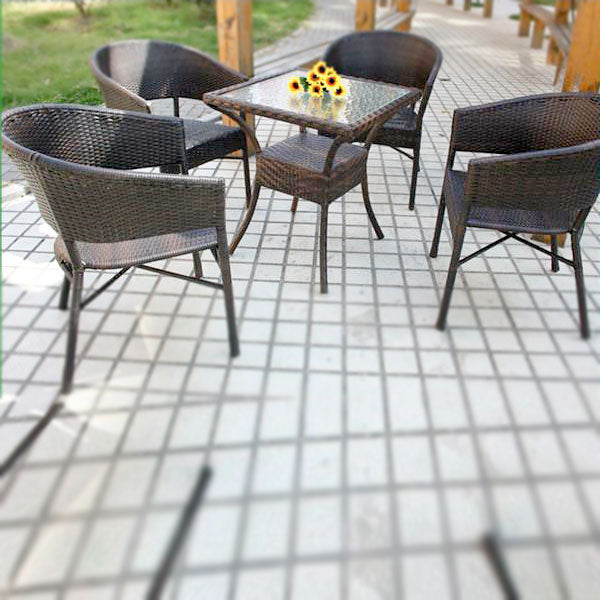 Wicker Garden Set - Ecolite Alpha