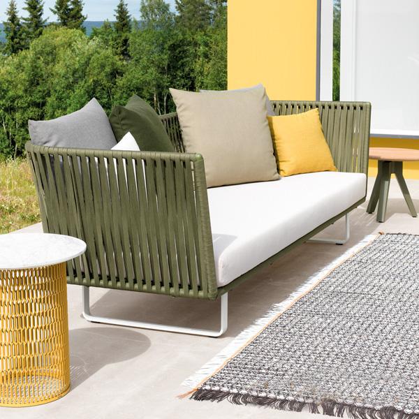 Outdoor Braided & Rope Sofa - Undulate