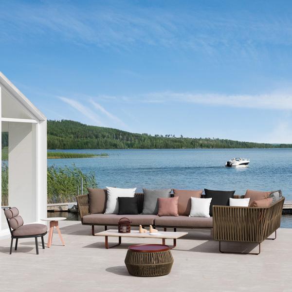 Outdoor Braided & Rope Sofa - Undulate