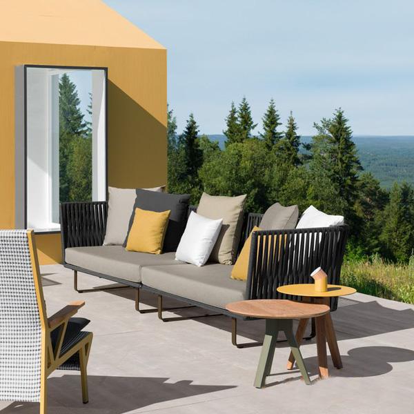 Outdoor Braided & Rope Sofa - Undulate