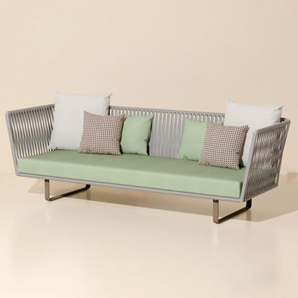 Outdoor Braided & Rope Sofa - Undulate